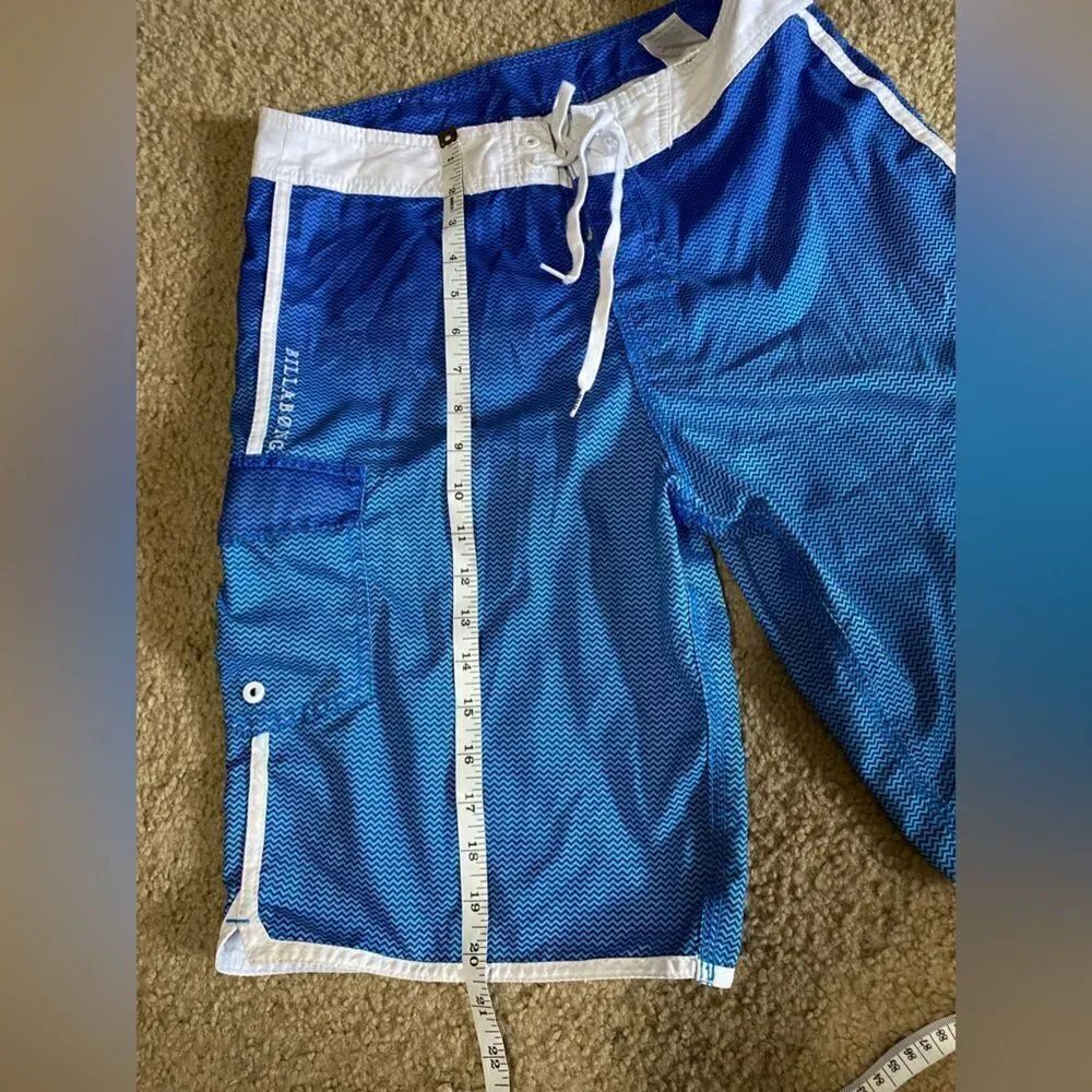 Billabong Blue Swim Trunks - Picture 6 of 7